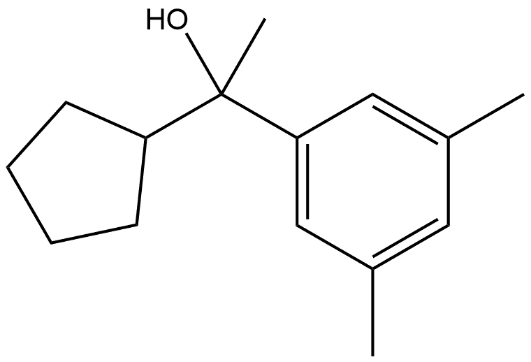 α-Cyclopentyl-α,3,5-trimethylbenzenemethanol Structure