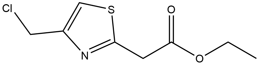 ethyl 2-(4-(chloromethyl)thiazol-2-yl)acetate Structure