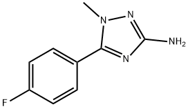 1H-1,2,4-Triazol-3-amine, 5-(4-fluorophenyl)-1-methyl- Structure