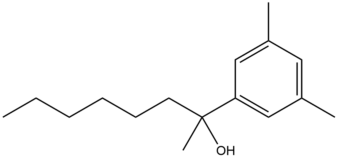 α-Hexyl-α,3,5-trimethylbenzenemethanol Structure