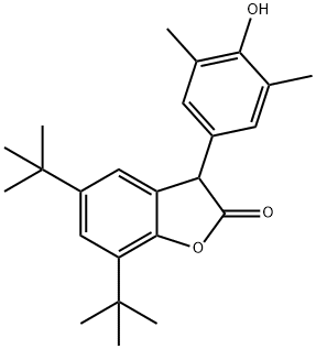 2(3H)-Benzofuranone, 5,7-bis(1,1-dimethylethyl)-3-(4-hydroxy-3,5- Structure