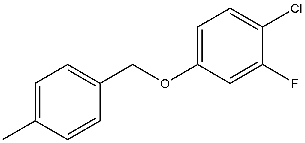 1-Chloro-2-fluoro-4-[(4-methylphenyl)methoxy]benzene Structure