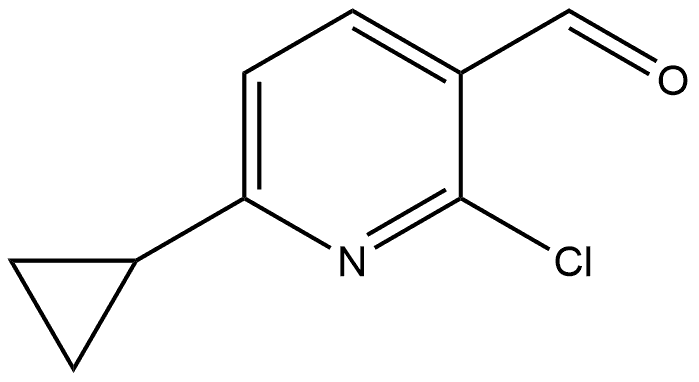 2-Chloro-6-cyclopropyl-3-pyridinecarboxaldehyde Structure