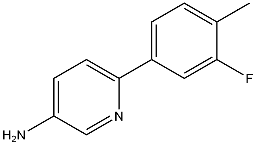 6-(3-Fluoro-4-methylphenyl)-3-pyridinamine Structure