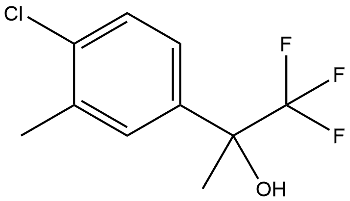 4-Chloro-α,3-dimethyl-α-(trifluoromethyl)benzenemethanol Structure