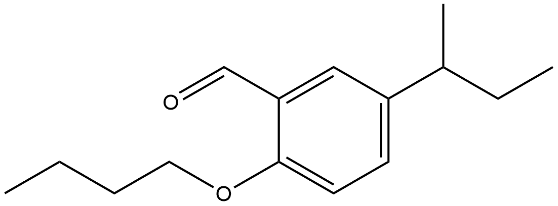 2-Butoxy-5-(1-methylpropyl)benzaldehyde Structure