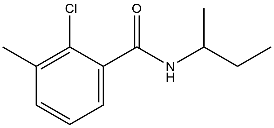 2-Chloro-3-methyl-N-(1-methylpropyl)benzamide Structure