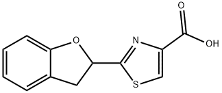 4-Thiazolecarboxylic acid, 2-(2,3-dihydro-2-benzofuranyl)- Structure