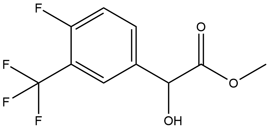 methyl 2-[4-fluoro-3-(trifluoromethyl)phenyl]-2-hydroxyacetate Structure