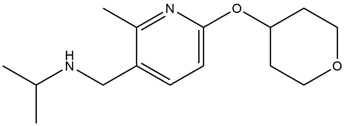 2-Methyl-N-(1-methylethyl)-6-[(tetrahydro-2H-pyran-4-yl)oxy]-3-pyridinemethan... Structure