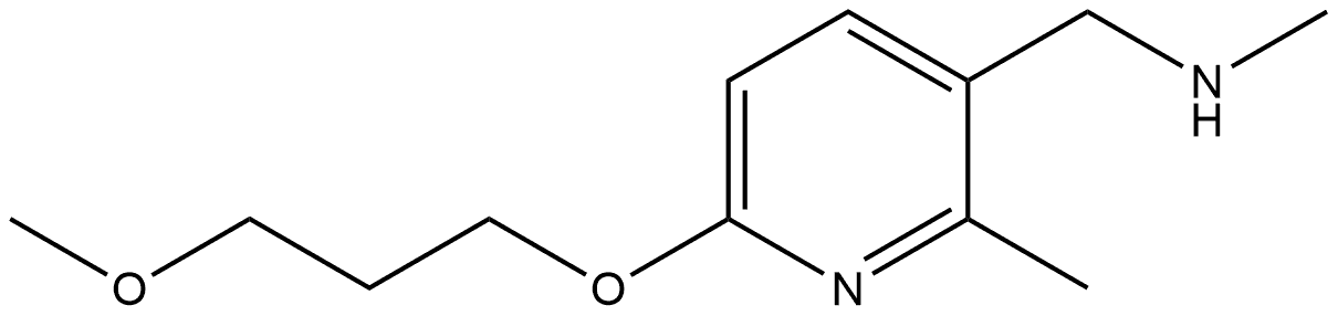 6-(3-Methoxypropoxy)-N,2-dimethyl-3-pyridinemethanamine Structure