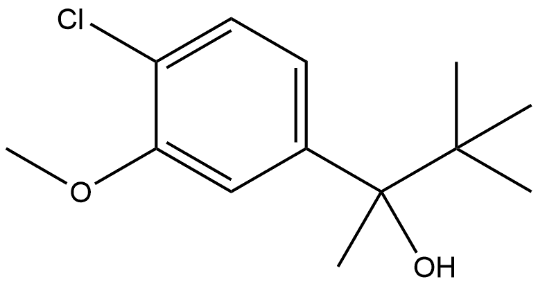 4-Chloro-α-(1,1-dimethylethyl)-3-methoxy-α-methylbenzenemethanol Structure