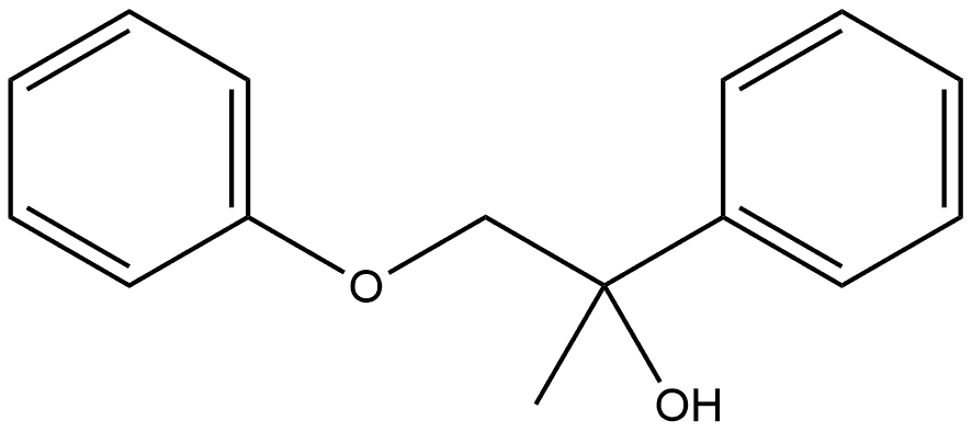 Benzenemethanol, α-methyl-α-(phenoxymethyl)- Structure