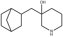 3-Piperidinol, 3-(bicyclo[2.2.1]hept-2-ylmethyl)- Structure