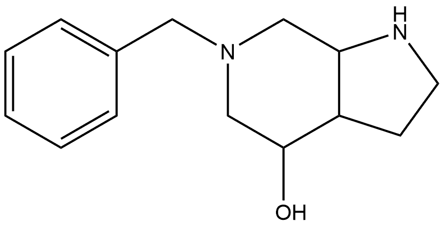 6-Benzyloctahydro-1H-pyrrolo[2,3-c]pyridin-4-ol Structure