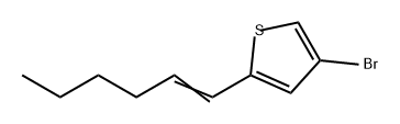 Thiophene, 4-bromo-2-(1-hexen-1-yl)- 구조식 이미지