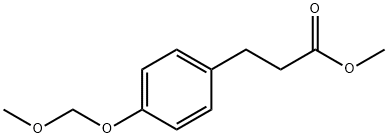 Benzenepropanoic acid, 4-(methoxymethoxy)-, methyl ester Structure