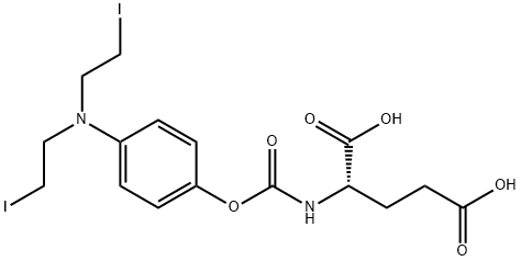 L-Glutamic acid, N-[[4-[bis(2-iodoethyl)amino]phenoxy]carbonyl]- Structure