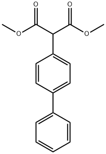 Propanedioic acid, 2-[1,1'-biphenyl]-4-yl-, 1,3-dimethyl ester Structure