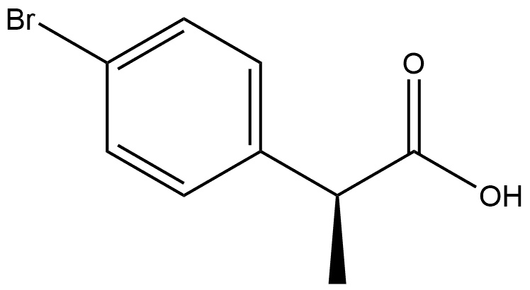 (S)-2-(4-bromophenyl)propanoic acid Structure