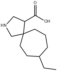 2-Azaspiro[4.6]undecane-4-carboxylic acid, 8-ethyl- Structure