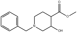 4-Piperidinecarboxylic acid, 3-hydroxy-1-(phenylmethyl)-, methyl ester Structure