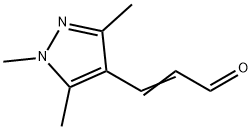 2-Propenal, 3-(1,3,5-trimethyl-1H-pyrazol-4-yl)- Structure