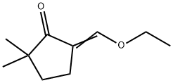 Cyclopentanone, 5-(ethoxymethylene)-2,2-dimethyl- 구조식 이미지