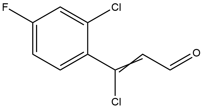 (Z)-3-chloro-3-(2-chloro-4-fluorophenyl)acrylaldehyde Structure