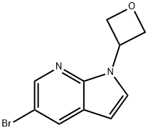 1H-Pyrrolo[2,3-b]pyridine, 5-bromo-1-(3-oxetanyl)- Structure