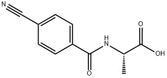 (4-Cyanobenzoyl)alanine Structure