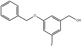 (3-(Benzyloxy)-5-fluorophenyl)methanol Structure