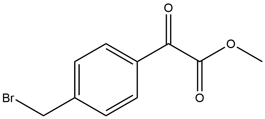 Benzeneacetic acid, 4-(bromomethyl)-α-oxo-, methyl ester Structure