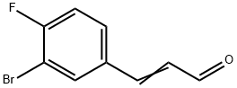 2-Propenal, 3-(3-bromo-4-fluorophenyl)- Structure