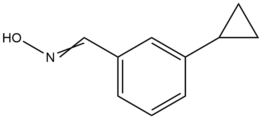 3-Cyclopropylbenzaldehyde oxime Structure