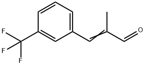 2-methyl-3-[3-(trifluoromethyl)phenyl]prop-2-enal Structure