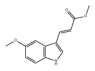 2-Propenoic acid, 3-(5-methoxy-1H-indol-3-yl)-, methyl ester, (E)- (9CI) Structure