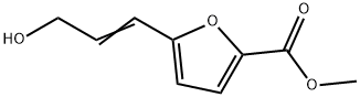 2-Furancarboxylic acid, 5-(3-hydroxy-1-propen-1-yl)-, methyl ester Structure