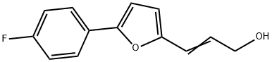 2-Propen-1-ol, 3-[5-(4-fluorophenyl)-2-furanyl]- Structure