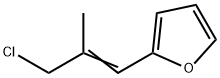 Furan, 2-(3-chloro-2-methyl-1-propen-1-yl)- Structure