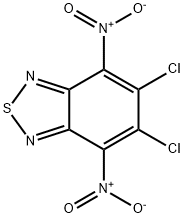 2,1,3-Benzothiadiazole, 5,6-dichloro-4,7-dinitro- Structure