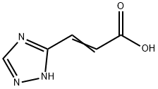 2-Propenoic acid, 3-(1H-1,2,4-triazol-5-yl)- Structure