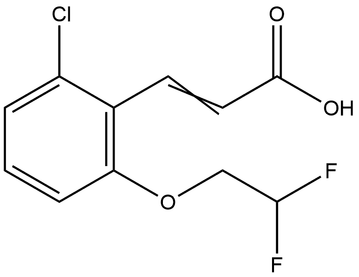 3-[2-Chloro-6-(2,2-difluoroethoxy)phenyl]-2-propenoic acid Structure