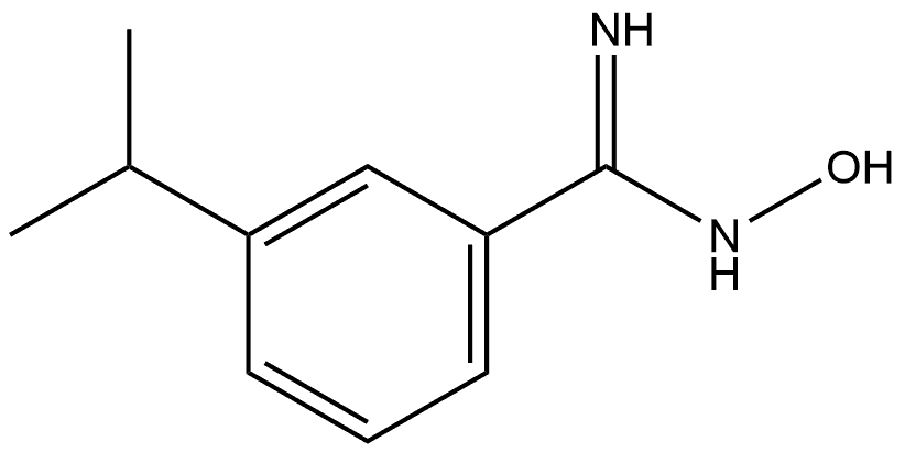 N-Hydroxy-3-(1-methylethyl)benzenecarboximidamide Structure