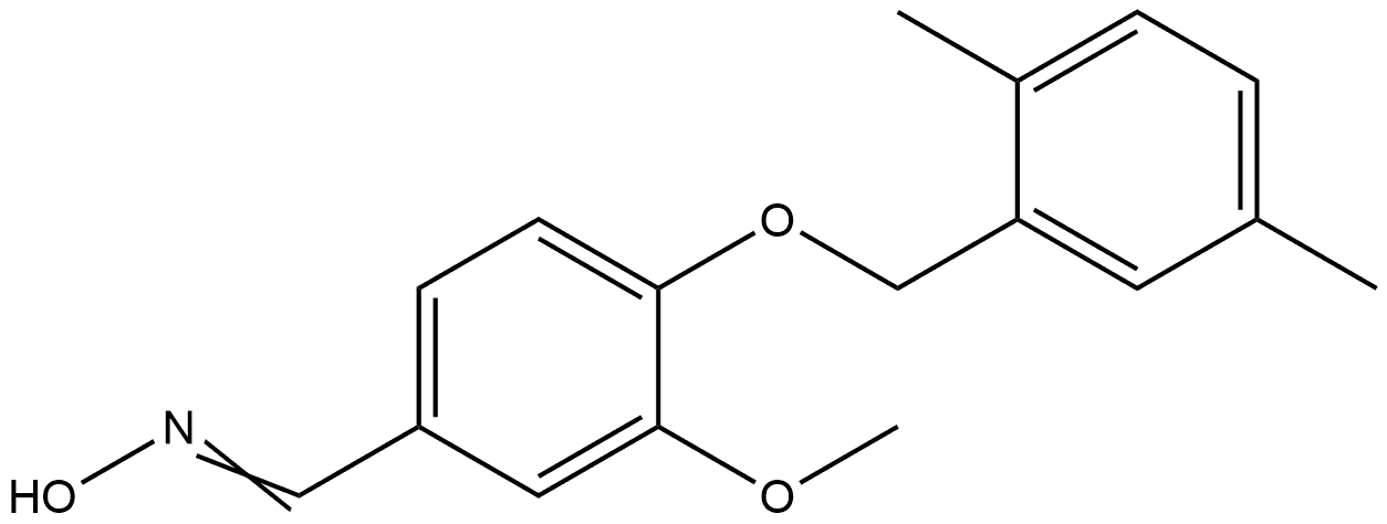 4-[(2,5-Dimethylphenyl)methoxy]-3-methoxybenzaldehyde oxime Structure