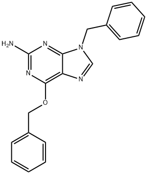 9-Benzyl-6-(benzyloxy)-9H-purin-2-amine 구조식 이미지