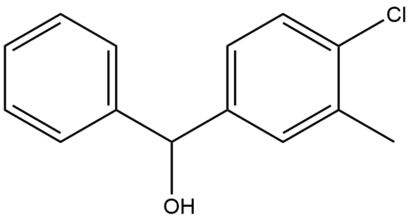 (4-chloro-3-methylphenyl)(phenyl)methanol Structure