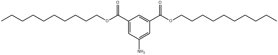 1,3-Benzenedicarboxylic acid, 5-amino-, 1,3-didecyl ester 구조식 이미지
