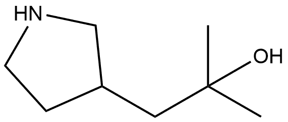 3-Pyrrolidineethanol, α,α-dimethyl- Structure