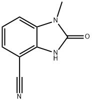 1-methyl-2-oxo-2,3-dihydro-1H-1,3-benzodiazole-4 -carbonitrile Structure